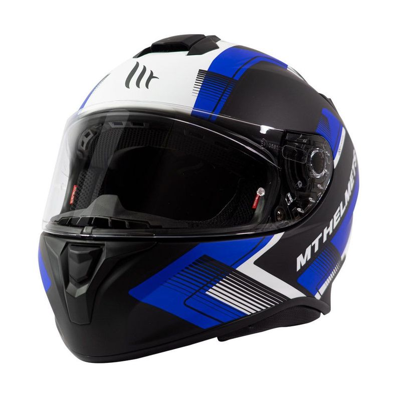 Casco De Moto Mt Helmets Targo Ivy D7 Azul Mate-1
