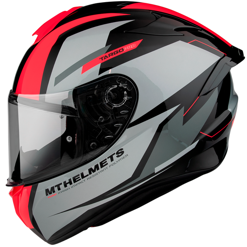 Casco De Moto Mt Helmets Targo Pro Sound A5 Rojo Brillo-0