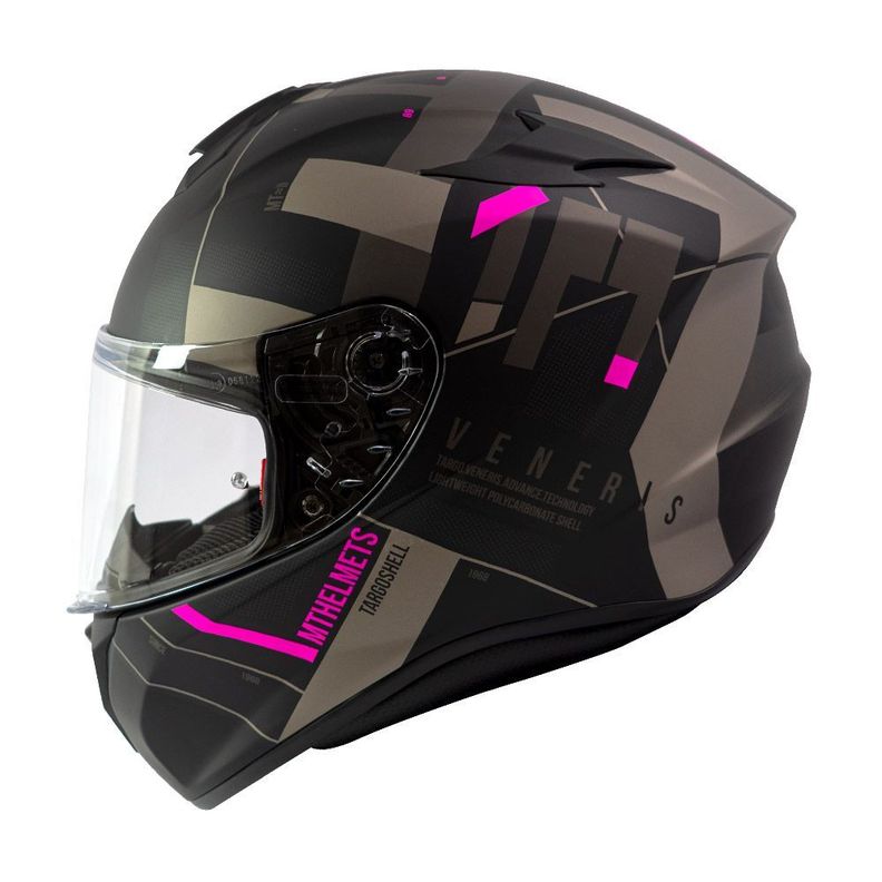 Casco MT Targo Veneris B8 Rosa Mate -0