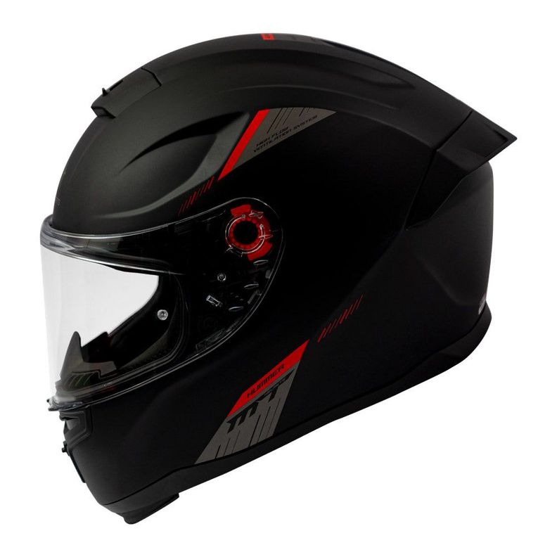 Casco De Moto Mt Helmets Hummer Solid Negro Mate + Regalo-1