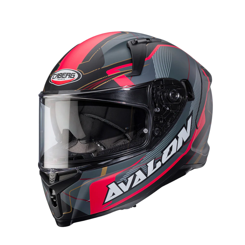Casco para moto Caberg Avalon X Optic Matt Black/Grey/Red