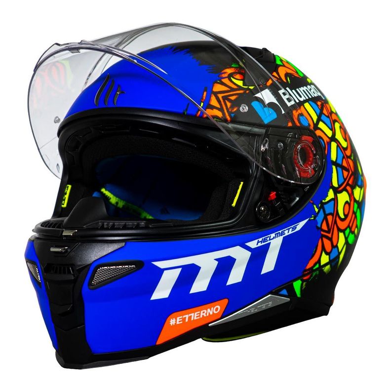 Casco De Moto Mt Helmets Revenge  2 Moto 3 A1 Negro Mate-2