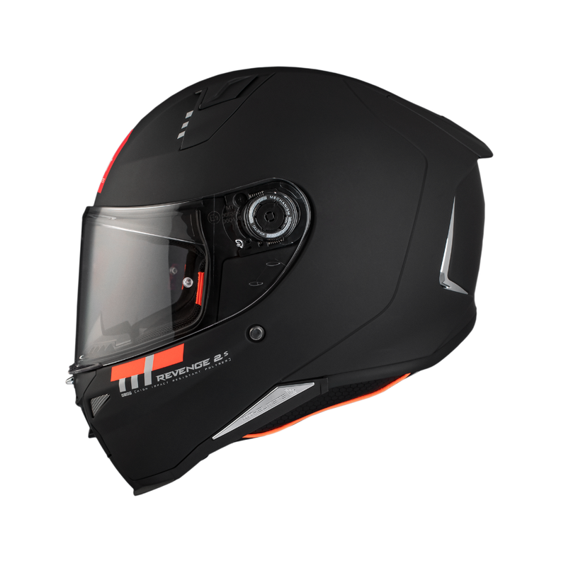 Casco MT Revenge 2 S Solid A1 Negro Mate-0