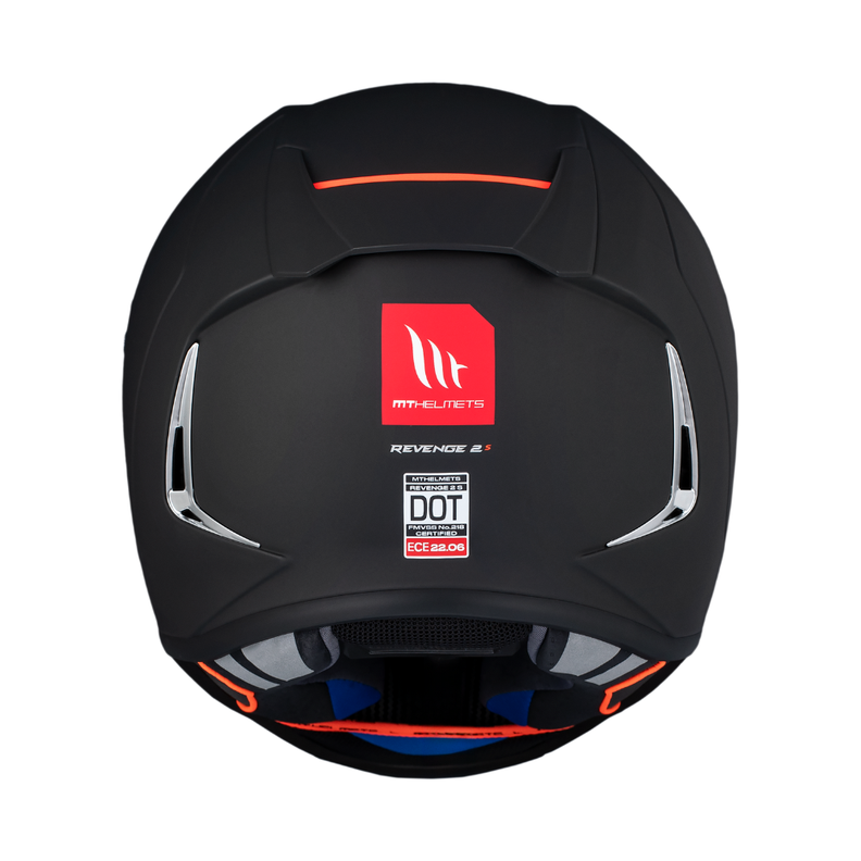Casco MT Revenge 2 S Solid A1 Negro Mate-3