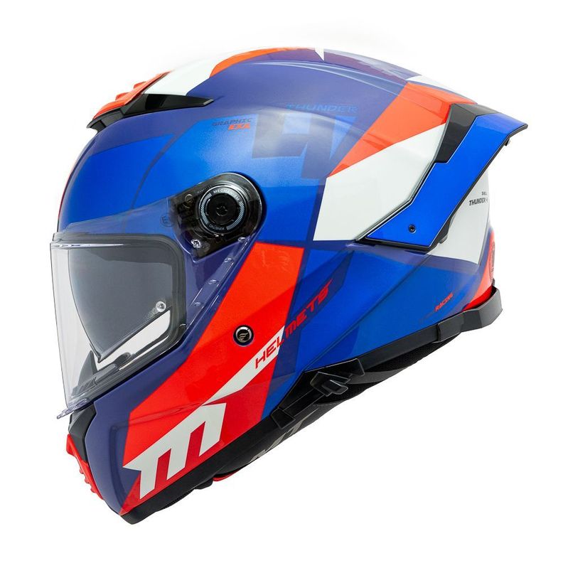 Casco MT Thunder 4 SV Exa C7 Azul Brillo + Pinlock-2