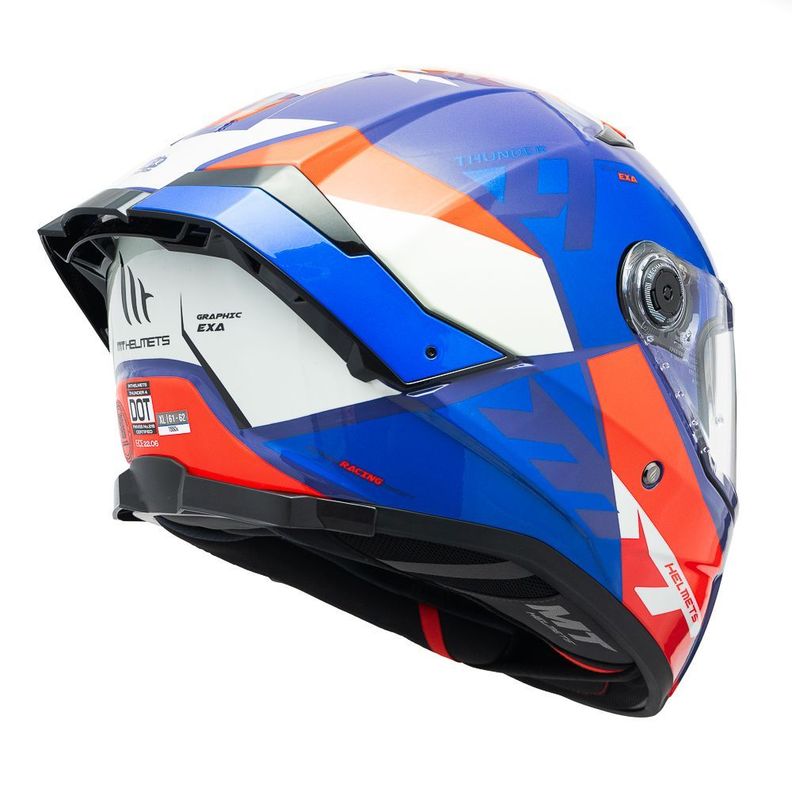 Casco MT Thunder 4 SV Exa C7 Azul Brillo + Pinlock-3