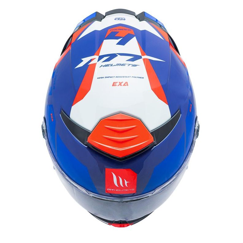 Casco MT Thunder 4 SV Exa C7 Azul Brillo + Pinlock-5