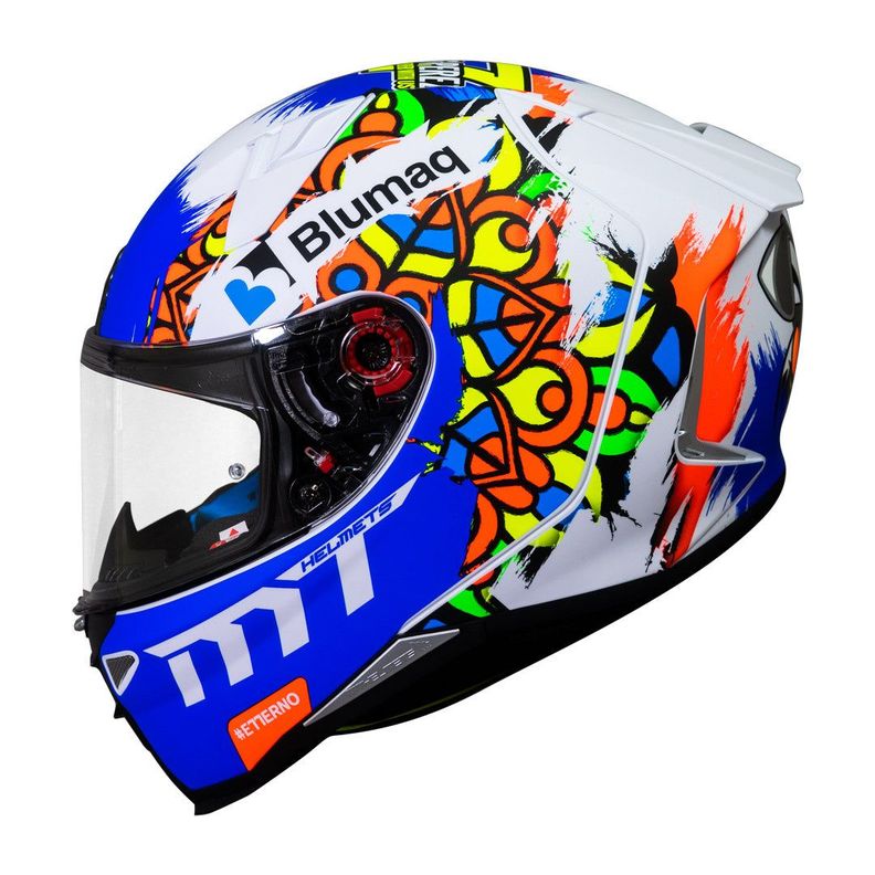 Casco De Moto Mt Helmets Revenge 2 Moto 3 A0 Blanco / Perl-0