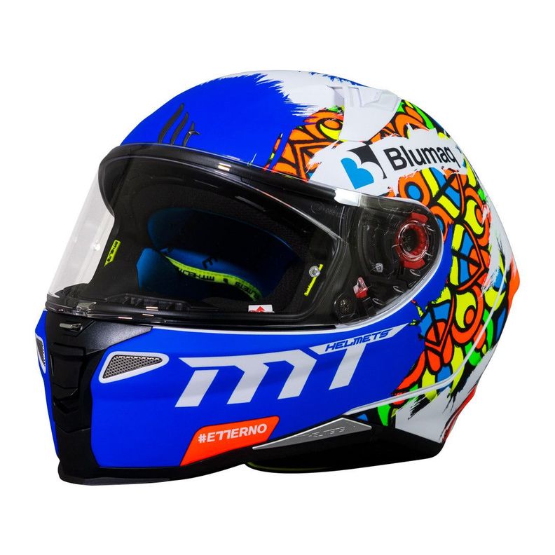 Casco De Moto Mt Helmets Revenge 2 Moto 3 A0 Blanco / Perl-1