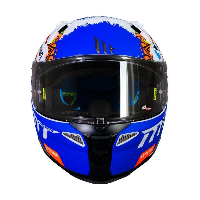 Casco De Moto Mt Helmets Revenge 2 Moto 3 A0 Blanco / Perl-3