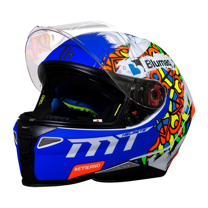 Casco De Moto Mt Helmets Revenge 2 Moto 3 A0 Blanco / Perl-2