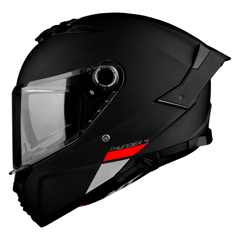 Casco Mt Helmets Thunder 4 Negro Mate + Pinlock Incluido-1