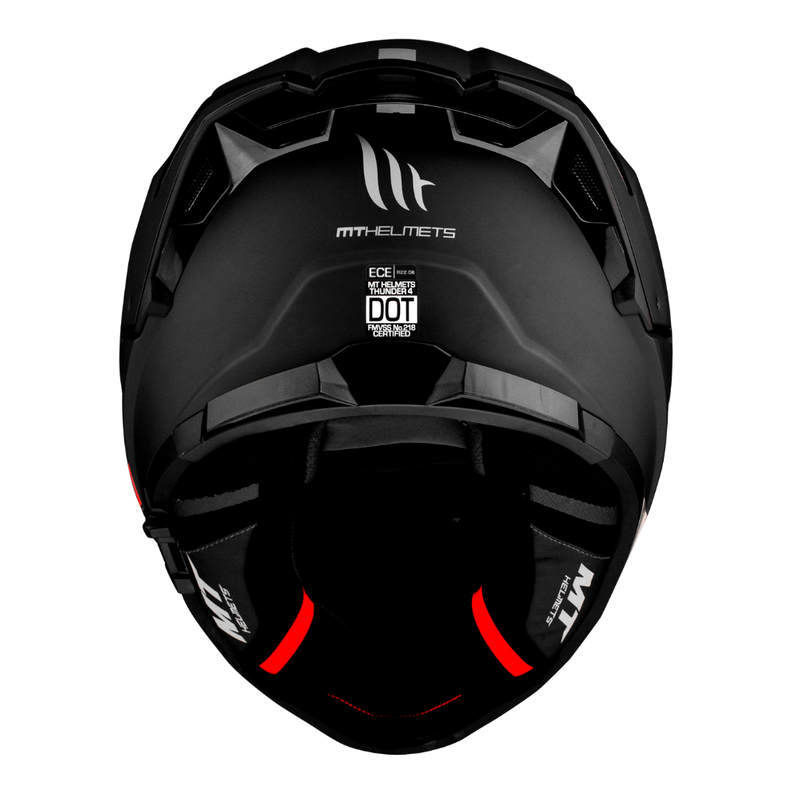Casco Mt Helmets Thunder 4 Negro Mate + Pinlock Incluido-4