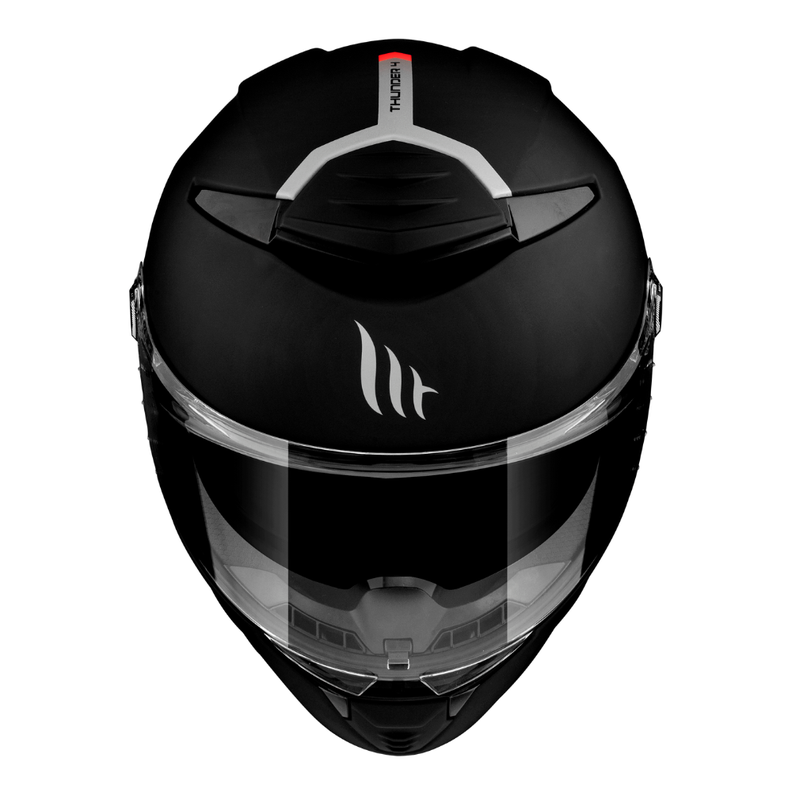 Casco Mt Helmets Thunder 4 Negro Mate + Pinlock Incluido-3