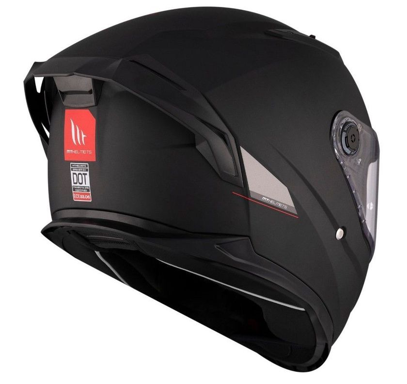 Casco MT Braker SV Solid A1 Negro Mate-4