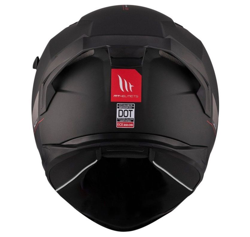 Casco MT Braker SV Solid A1 Negro Mate-5