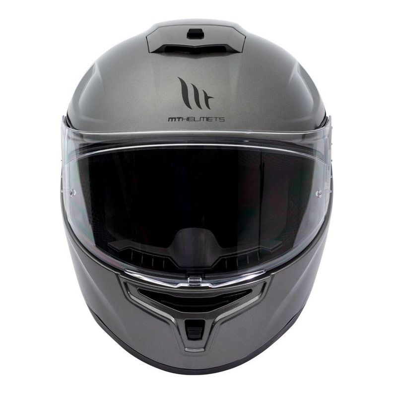 Casco De Moto Mt Helmets Hummer Solid Titanium + Regalo-0