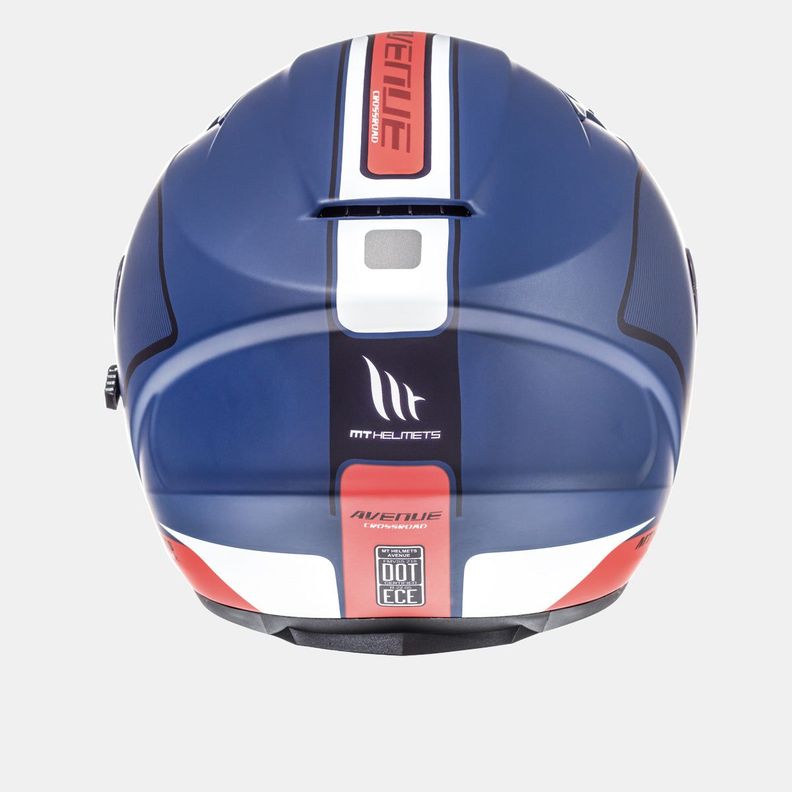 Casco De Moto MT Helmets Avenue Sv Crossroad Azul/blanco/rojo-1