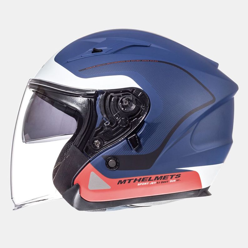 Casco De Moto MT Helmets Avenue Sv Crossroad Azul/blanco/rojo