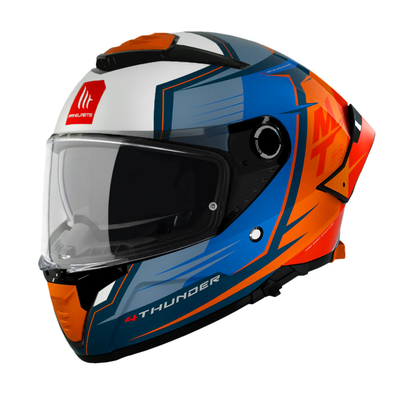Casco MT Helmets Thunder 4 SV Pental B4 Naranja Perla + Pinlock-0