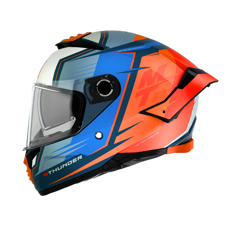 Casco MT Helmets Thunder 4 SV Pental B4 Naranja Perla + Pinlock-1