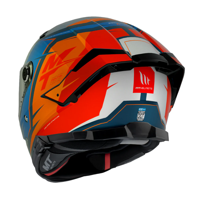 Casco MT Helmets Thunder 4 SV Pental B4 Naranja Perla + Pinlock-2