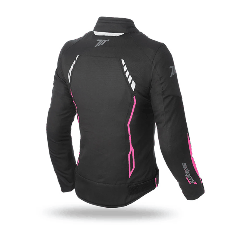 Chaqueta para Moto Seventy Mujer SD-JR67 Invierno Racing Mujer Negra/Rosa-1