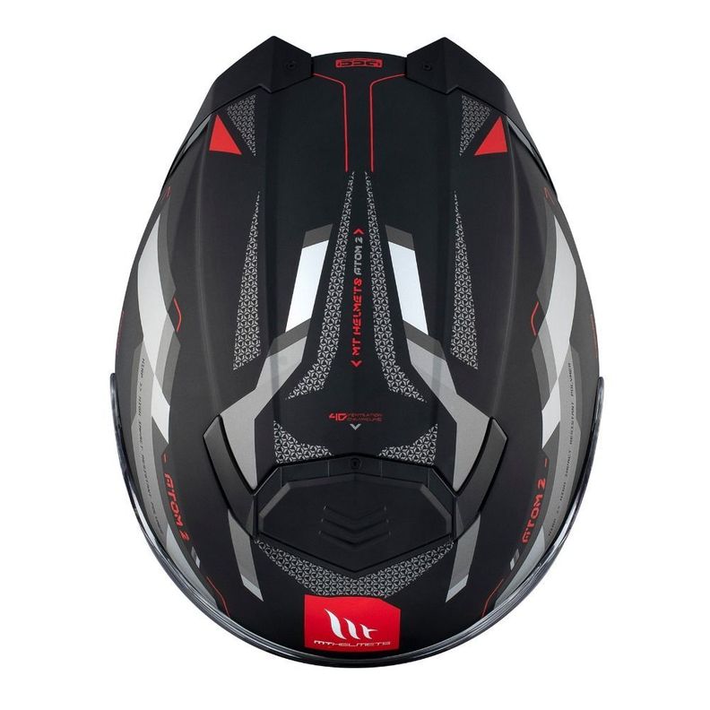 Casco MT Atom 2 SV Bast D5 Rojo Mate + Pinlock -2