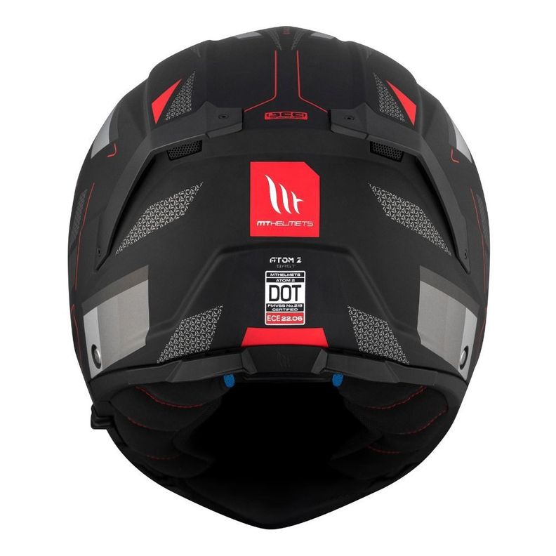 Casco MT Atom 2 SV Bast D5 Rojo Mate + Pinlock -4