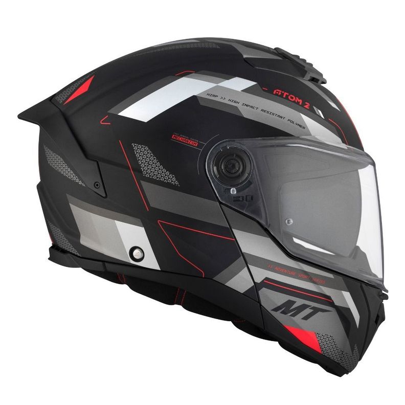 Casco MT Atom 2 SV Bast D5 Rojo Mate + Pinlock -5