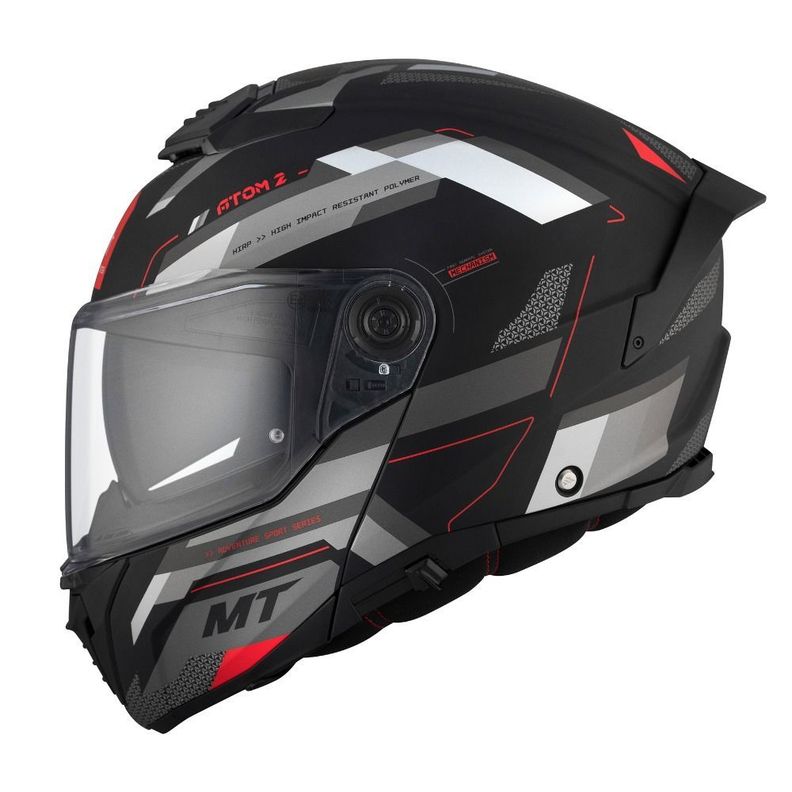 Casco MT Atom 2 SV Bast D5 Rojo Mate + Pinlock -0