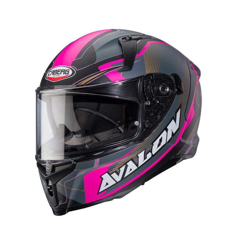 Casco para moto Caberg Avalon X Optic Matt Black/Grey/Fuchsia