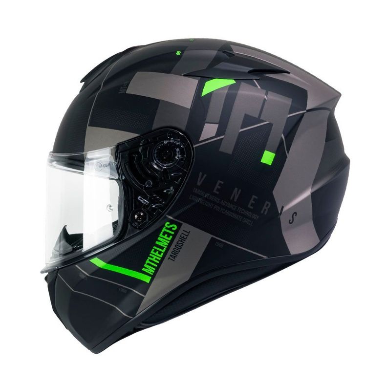 Casco MT Targo Veneris B6 Verde Fluor Mate-0