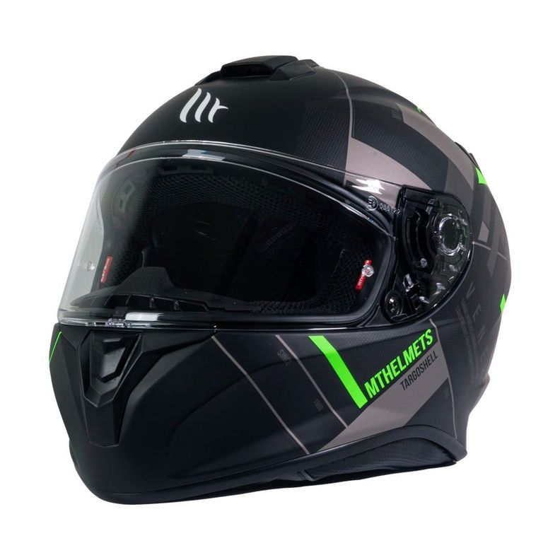 Casco MT Targo Veneris B6 Verde Fluor Mate-1