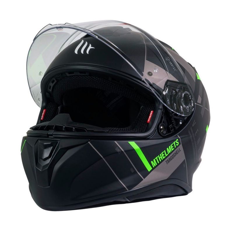 Casco MT Targo Veneris B6 Verde Fluor Mate-2