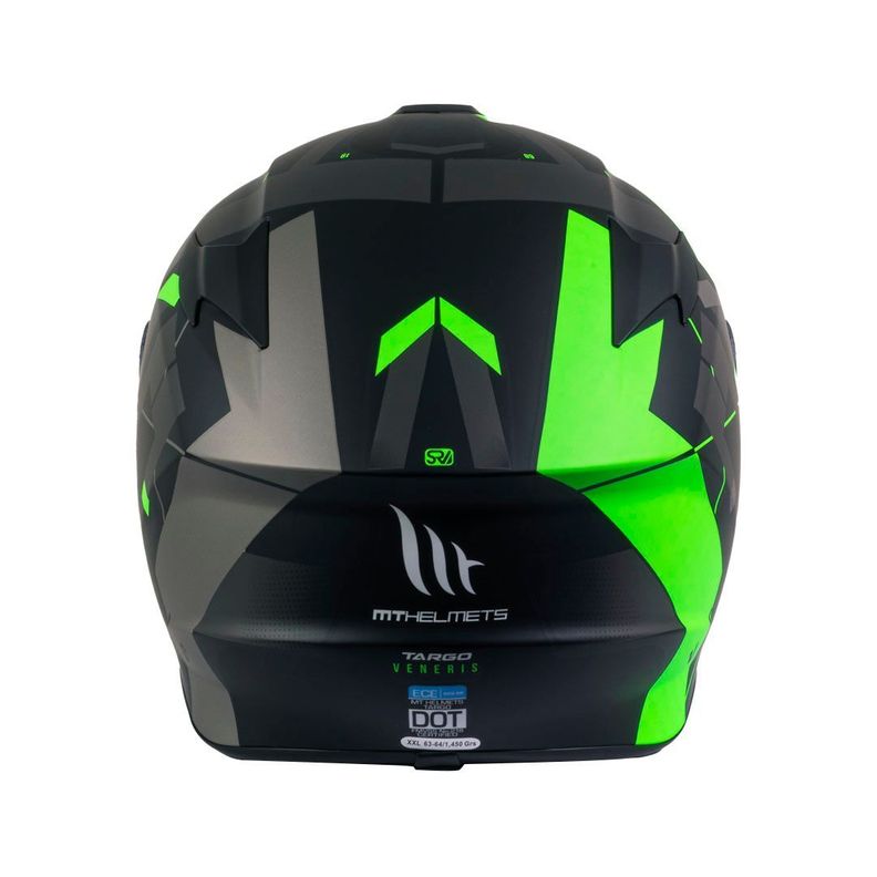 Casco MT Targo Veneris B6 Verde Fluor Mate-4