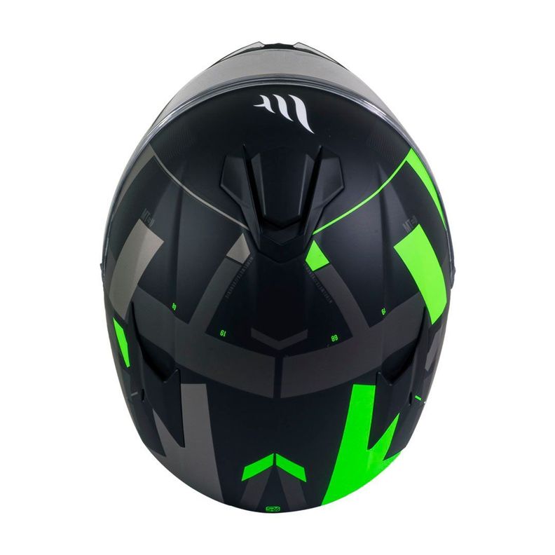 Casco MT Targo Veneris B6 Verde Fluor Mate-5