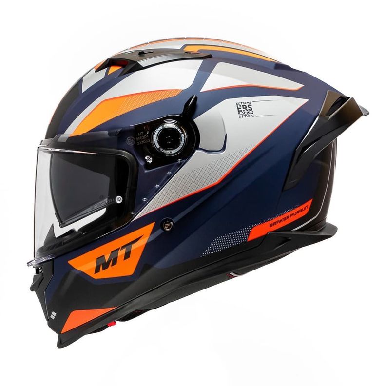 Casco MT Braker SV Pursuit C4 Naranja Mate-1
