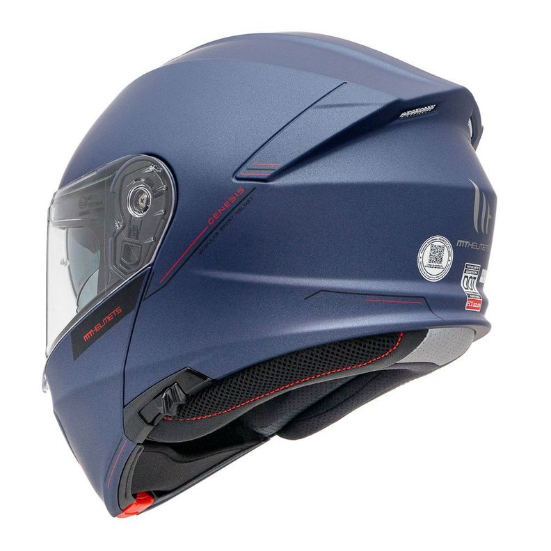 Casco MT Genesis SV Solid A7 Azul Mate-6