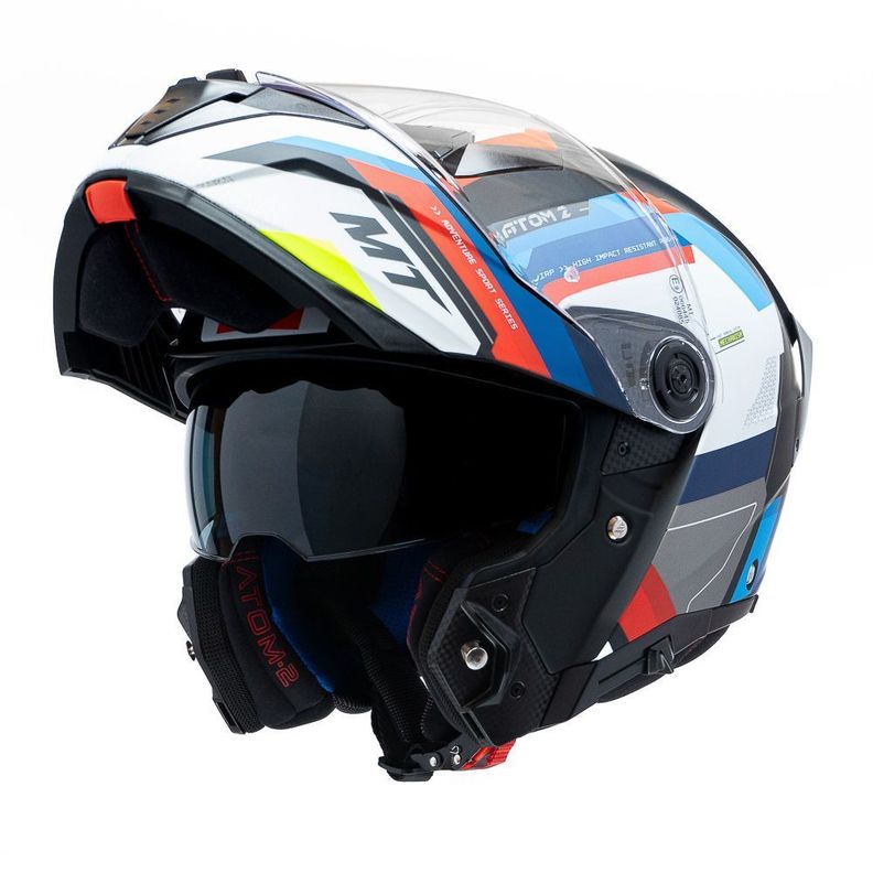 Casco MT Atom 2 SV Bast A1 Negro Mate + Pinlock-1