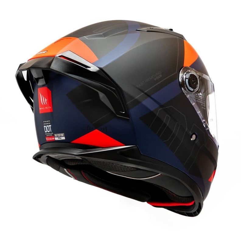 Casco MT Braker SV Lab E5 Rojo Mate-3