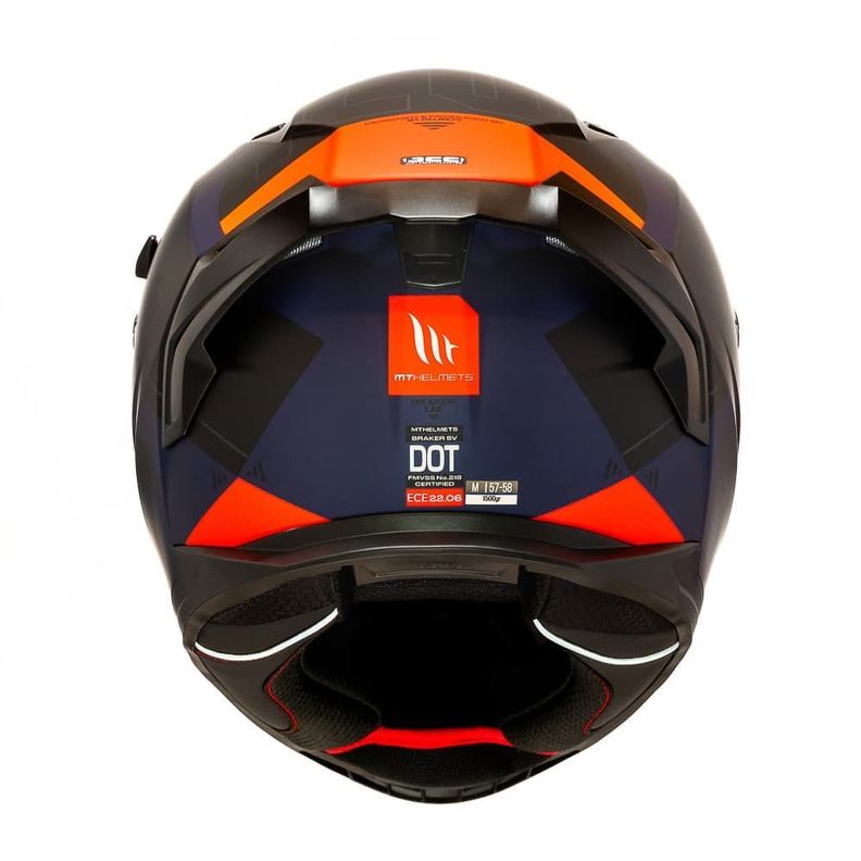 Casco MT Braker SV Lab E5 Rojo Mate-4
