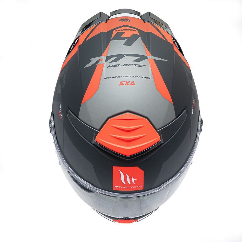 Casco MT Helmets Thunder 4 SV Exa A5 Rojo Mate + Pinlock Incluido-1