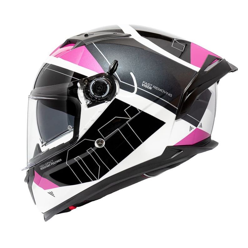 Casco MT Braker SV Lab A8 Rosa Brillo-1