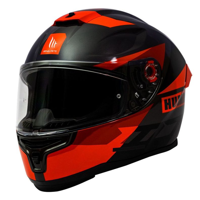 Casco De Moto Mt Helmets Hummer Quo B5 Rojo Brillo + Regalo-2