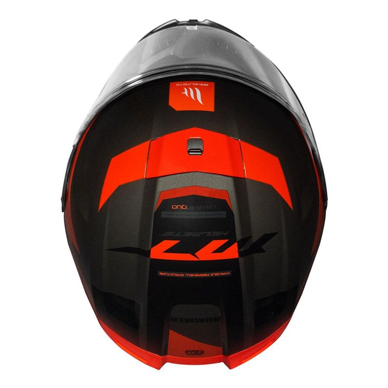 Casco De Moto Mt Helmets Hummer Quo B5 Rojo Brillo + Regalo-5