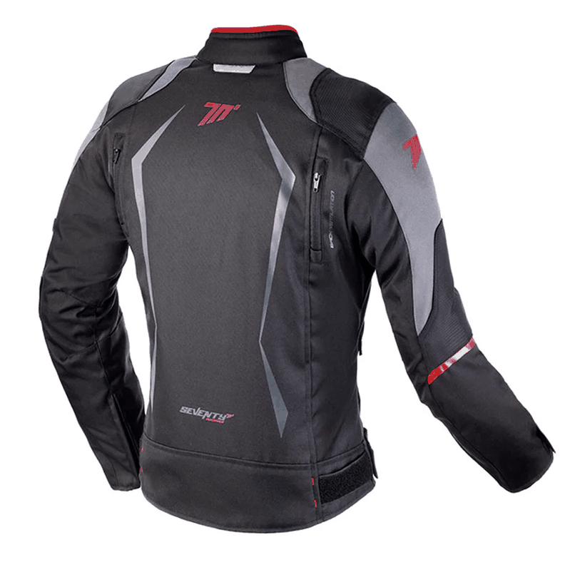 Chaqueta para Moto Mujer Seventy SD-JR49 - Negro/Rojo-1