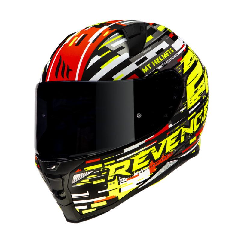 Casco De Moto Mt Helmets Revenge 2 Baye A5 Rojo Brillo-0