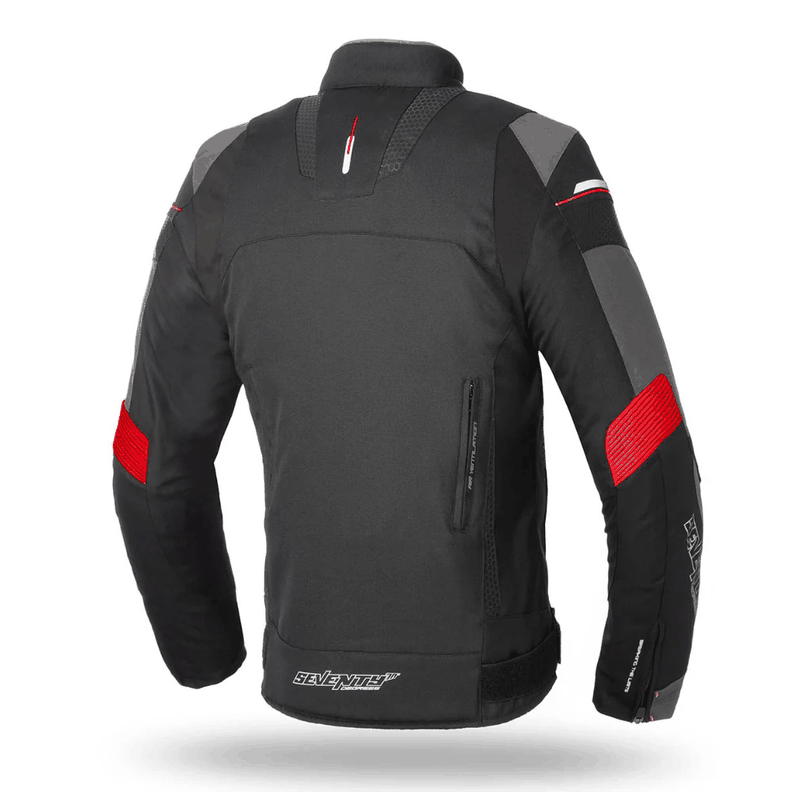 Chaqueta para Moto Seventy SD-JR69 Invierno Racing Hombre Negra/Rojo-1
