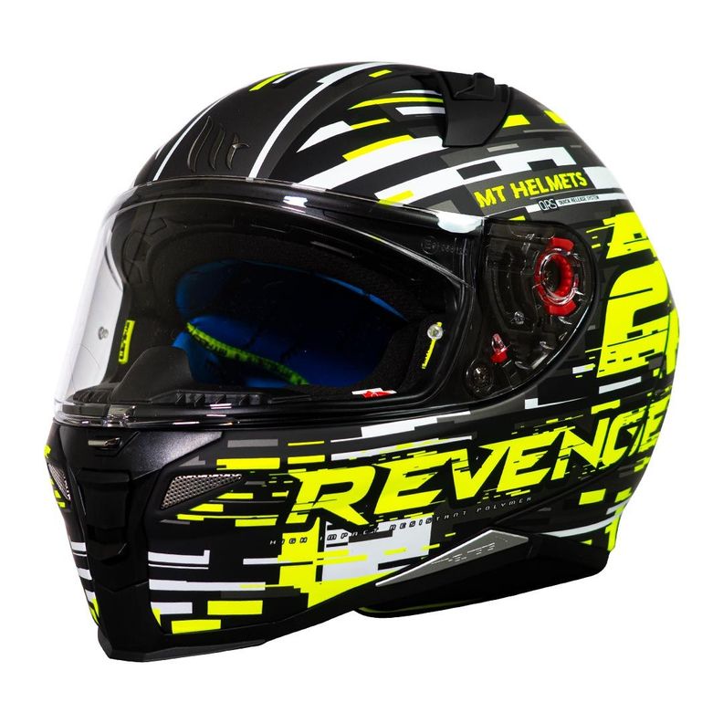 Casco De Moto Mt Helmets  Revenge 2 Baye A1 Negro Mate-1